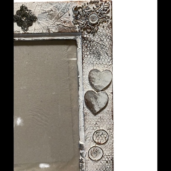 NEW Hand Decorated & Painted 5 x 7” Wooden Frame. One Of A Kind. - Picture 6 of 12